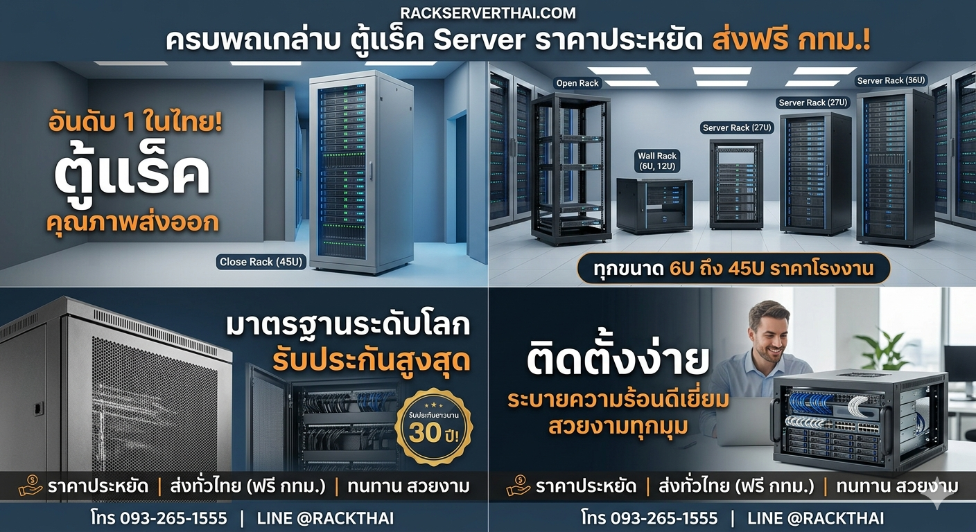 ตู้ Rack มีกี่ขนาด? ภาพรวมและการเปรียบเทียบทุกขนาดที่มีในตลาด